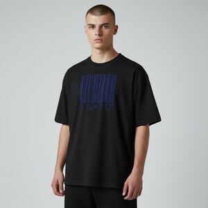 Adrenaline Obsession FIGHTER logo Solid Black Tee Shirt 100% Cotton size L